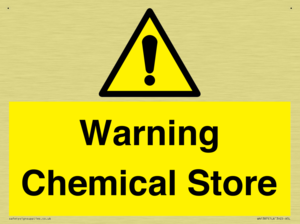 Warning Chemical Store